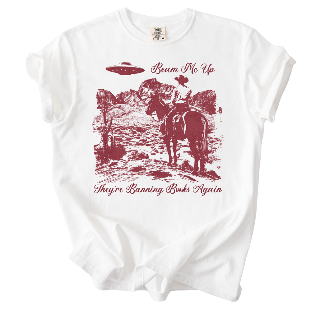 Beam Me Up They're Banning Books Again Tee
