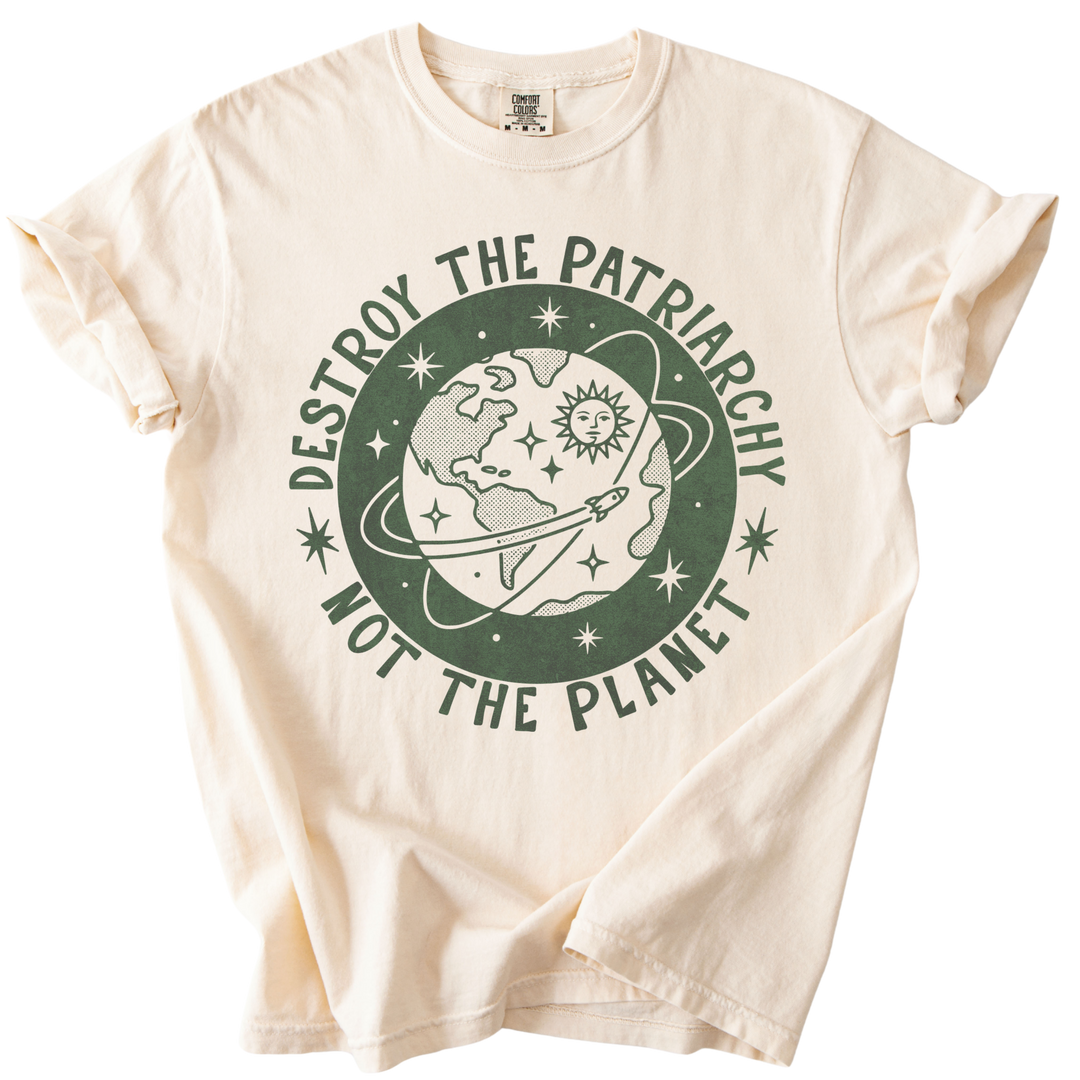Destroy the Patriarchy Not The Planet Tee