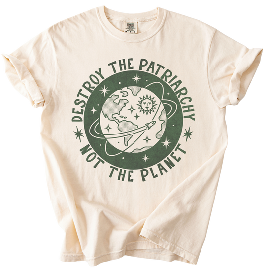 Destroy the Patriarchy Not The Planet Tee