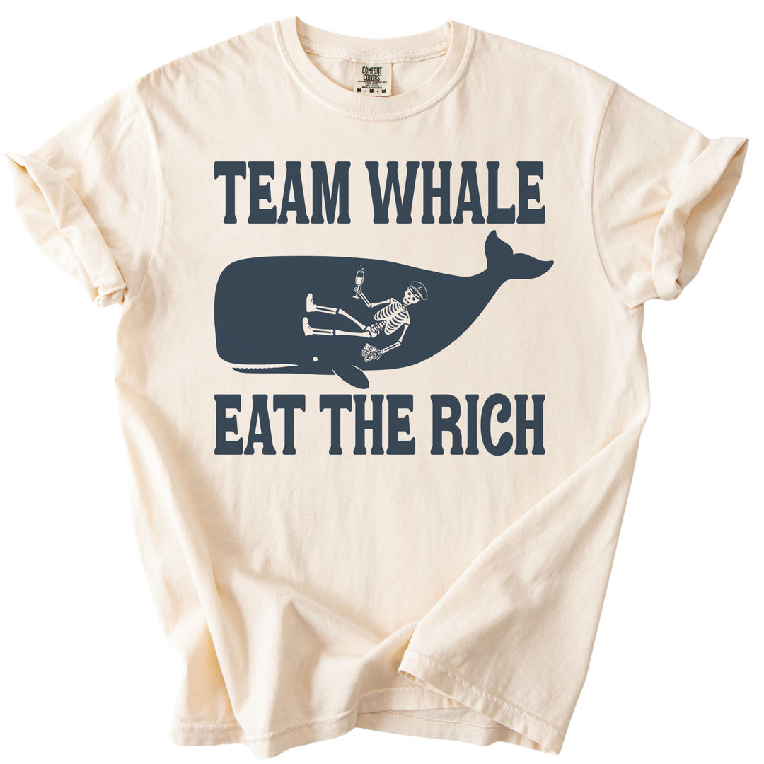 Team Whale Eat The Rich Tee