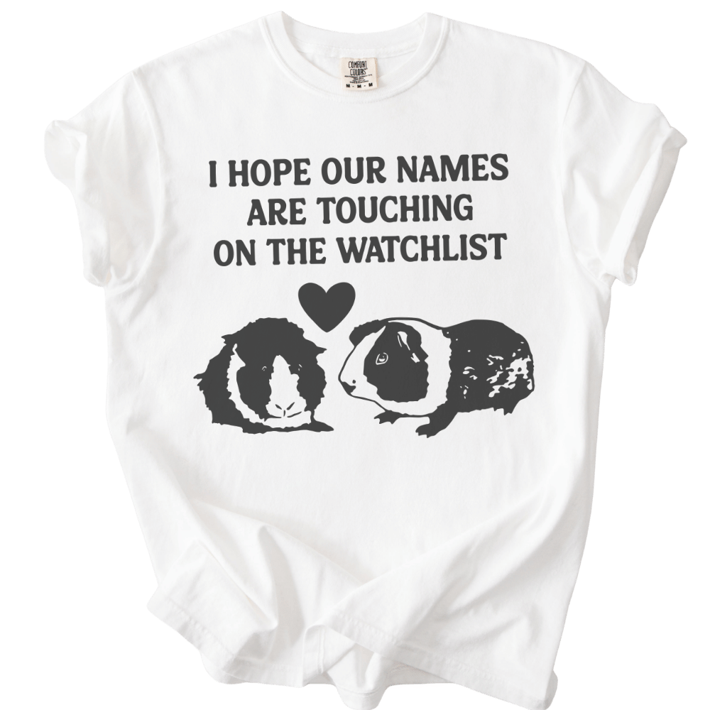 I Hope Our Names Are Touching On The Watchlist Tee