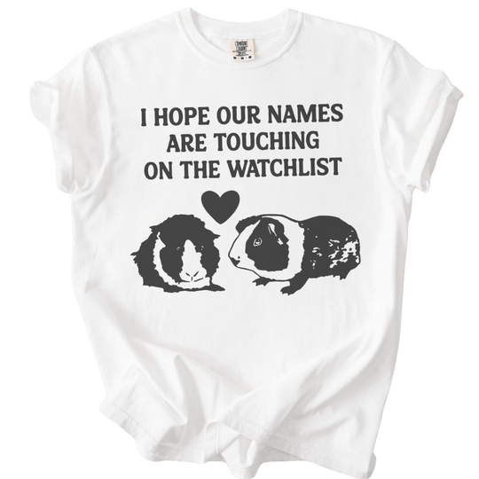 I Hope Our Names Are Touching On The Watchlist Tee