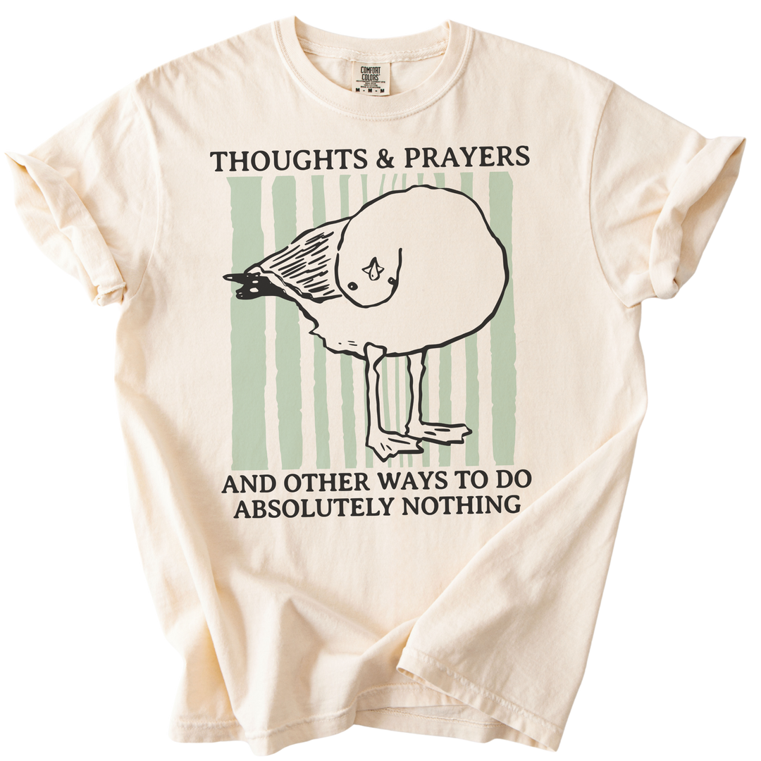Seagull Thoughts &amp; Prayers Tee