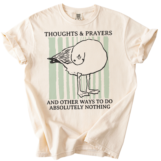Seagull Thoughts &amp; Prayers Tee