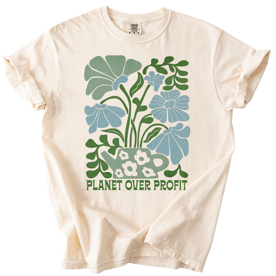 Planet Over Profits Boho Tee