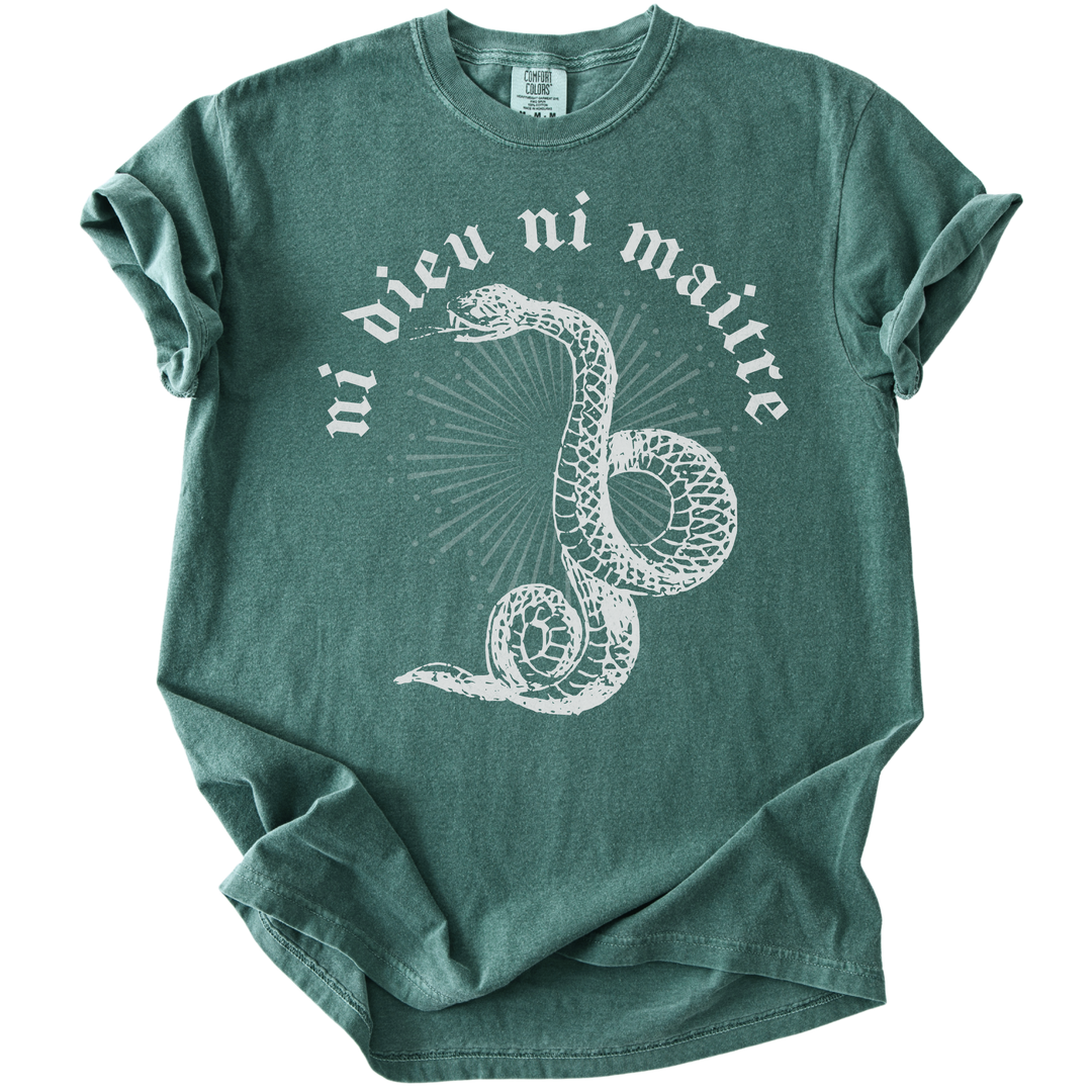 Ni Dieu Ni Maitre Snake Tee