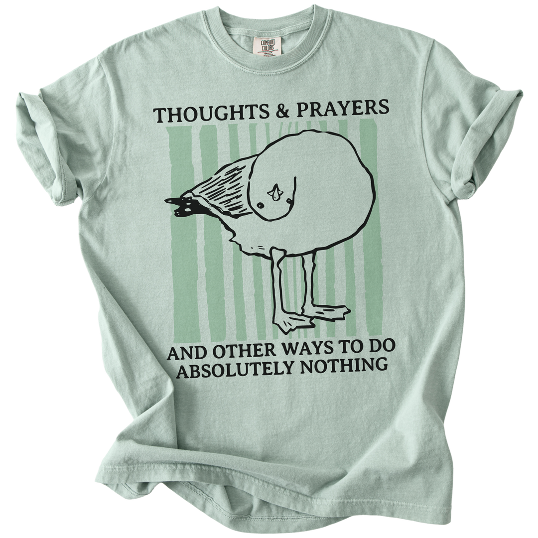 Seagull Thoughts &amp; Prayers Tee