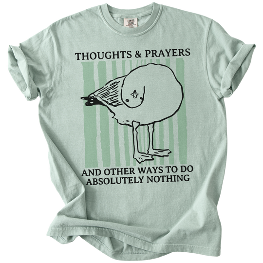 Seagull Thoughts &amp; Prayers Tee