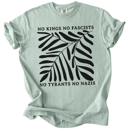 No Kings No Fascists No Tyrants No Nazis Tee