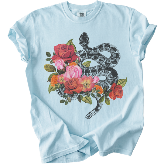 Vintage Floral Snake Tee