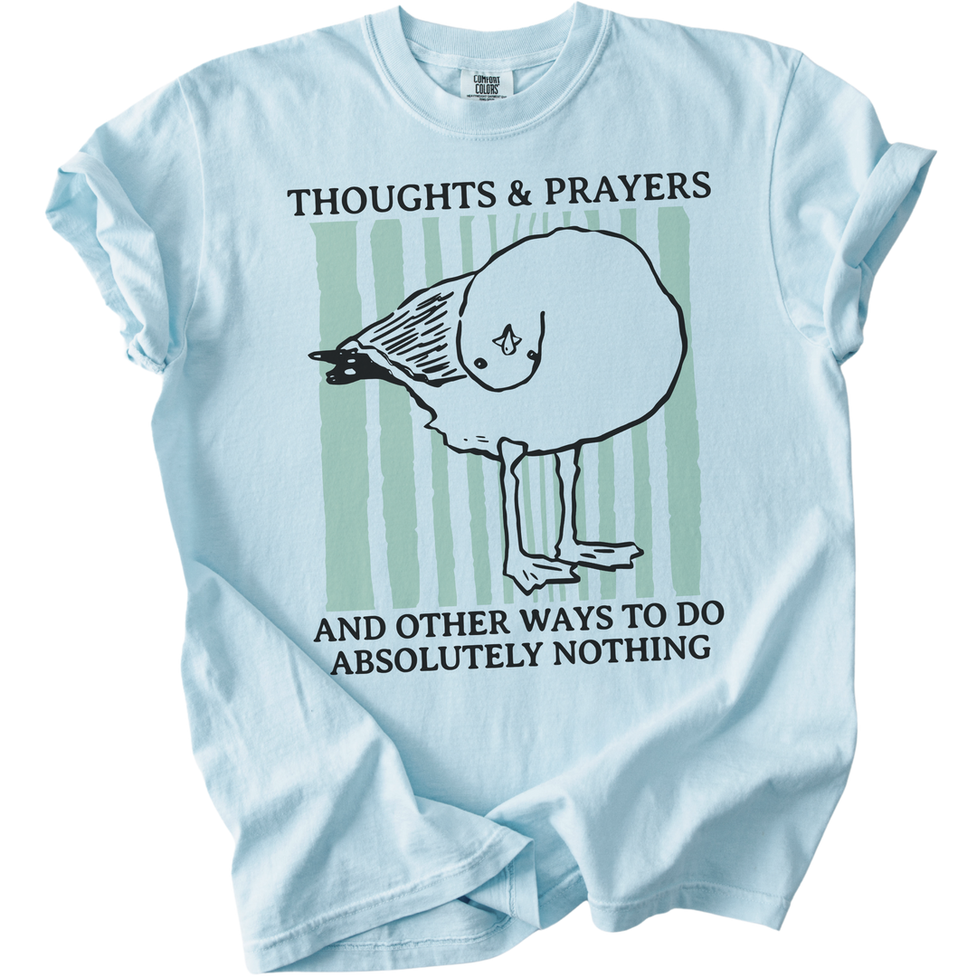 Seagull Thoughts &amp; Prayers Tee