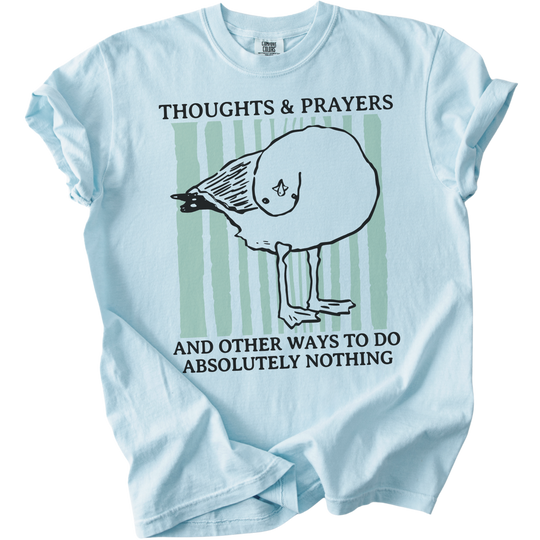 Seagull Thoughts &amp; Prayers Tee