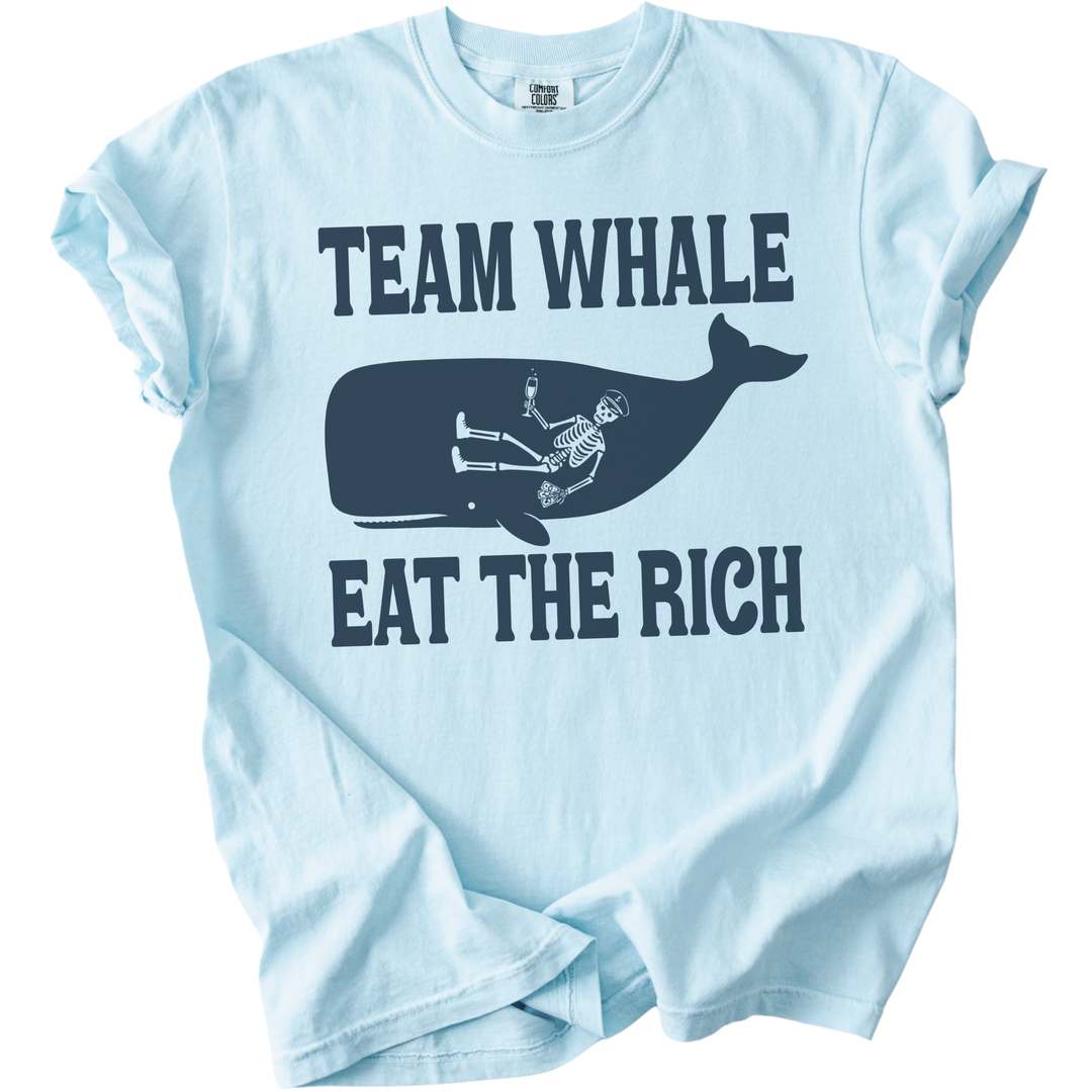 Team Whale Eat The Rich Tee