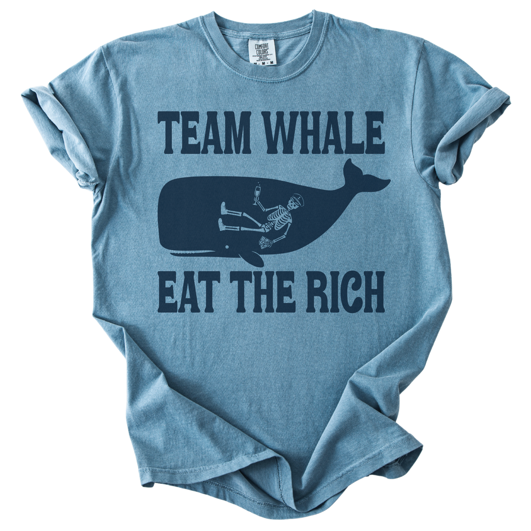 Team Whale Eat The Rich Tee