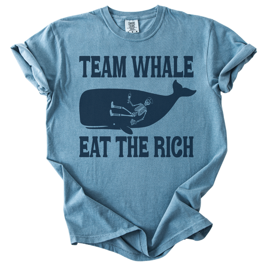 Team Whale Eat The Rich Tee
