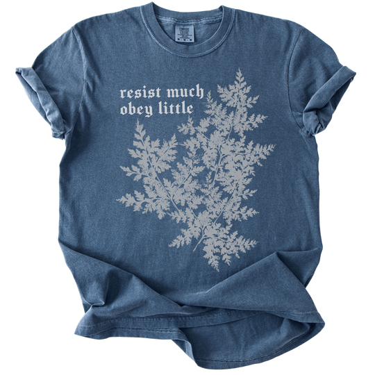 Resist Much Obey Little Fern Tee