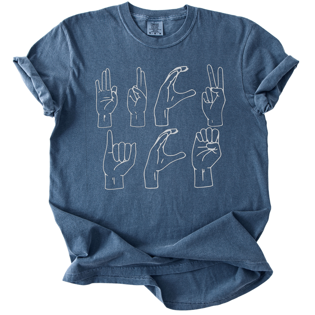ASL Letters Fuck ICE Tee