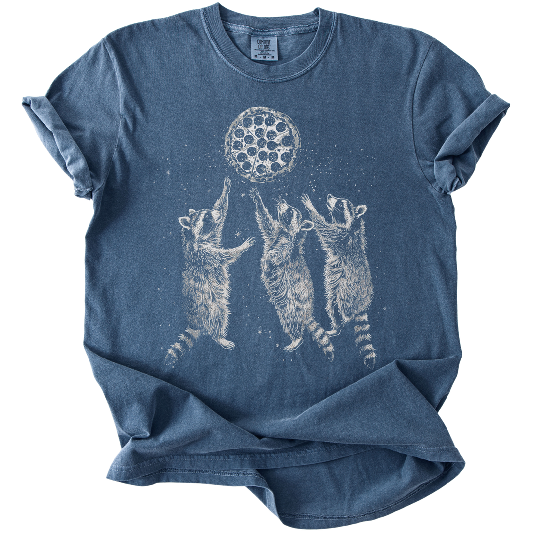 Raccoons &amp; A Pizza Moon Tee
