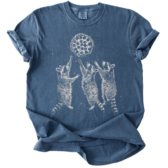 Raccoons &amp; A Pizza Moon Tee