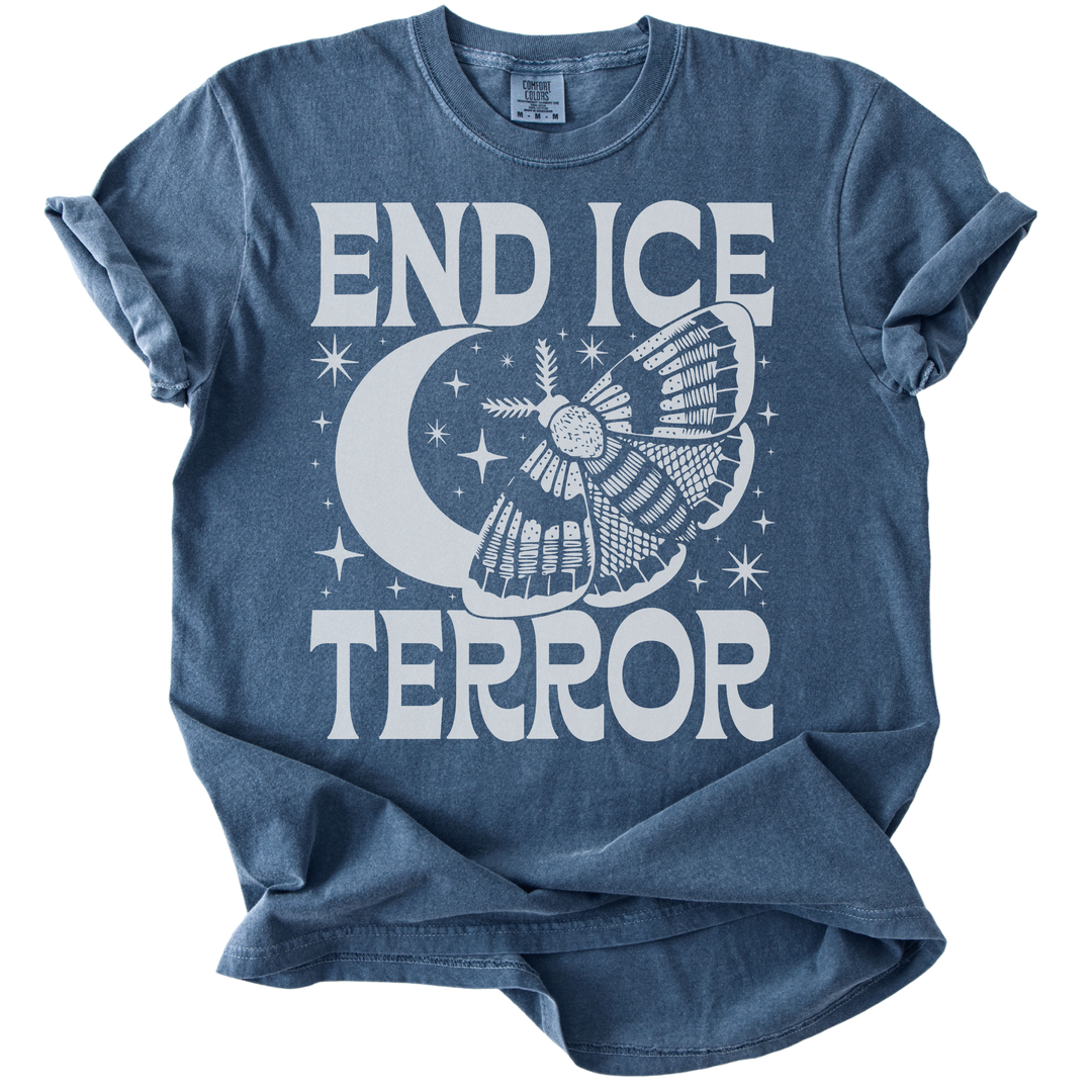 End ICE Terror Moth Moon Tee