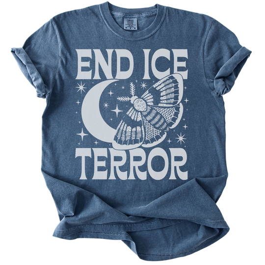 End ICE Terror Moth Moon Tee