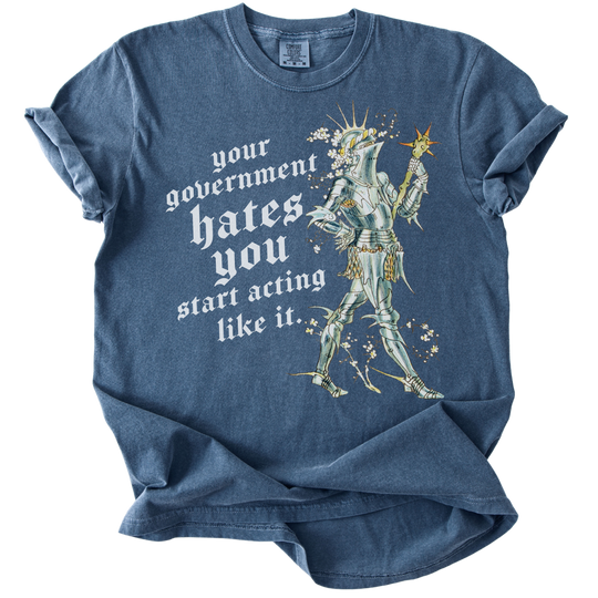 Your Government Hates You Knight Tee