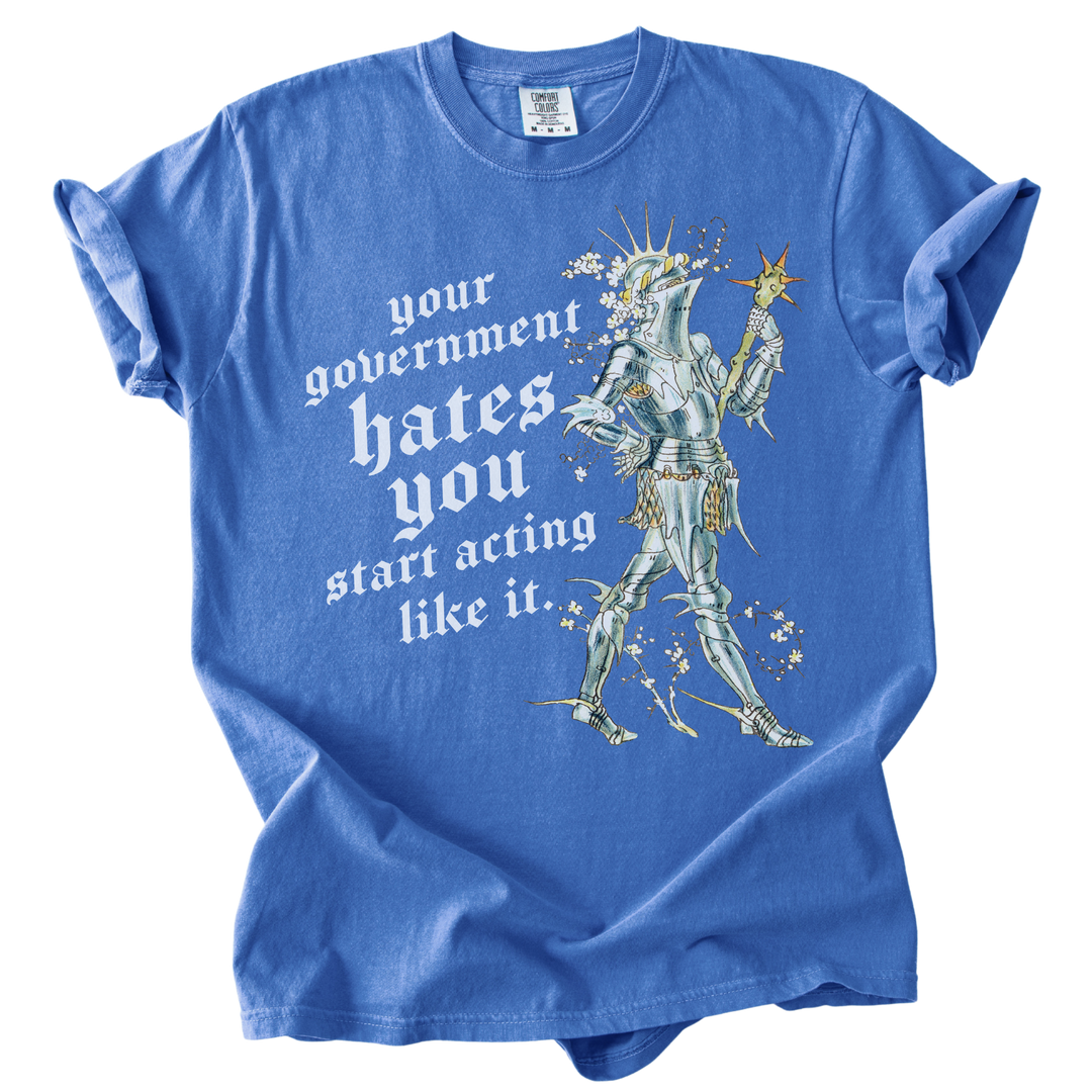 Your Government Hates You Knight Tee