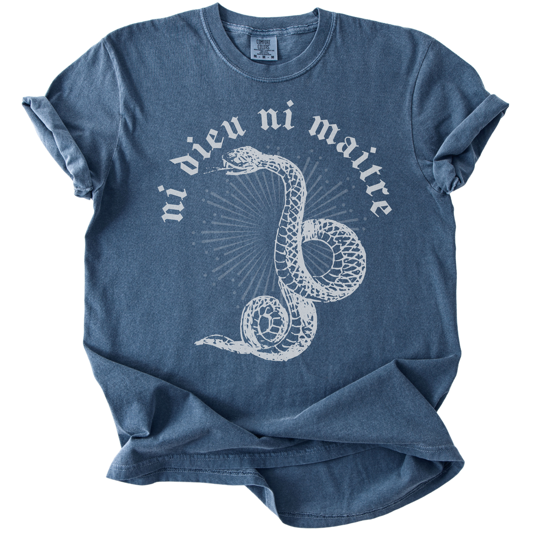 Ni Dieu Ni Maitre Snake Tee