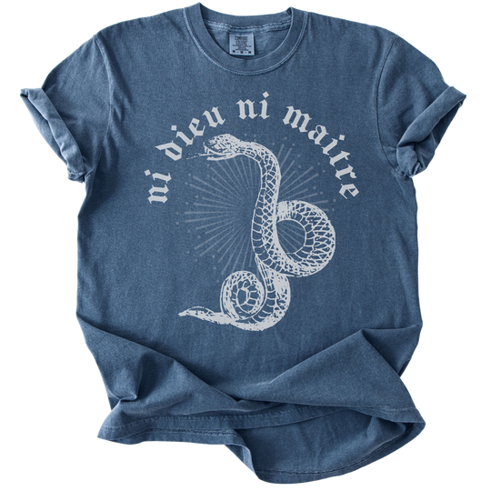 Ni Dieu Ni Maitre Snake Tee