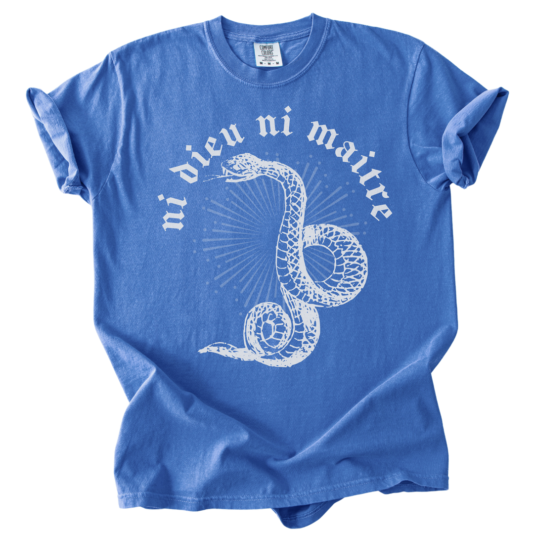 Ni Dieu Ni Maitre Snake Tee