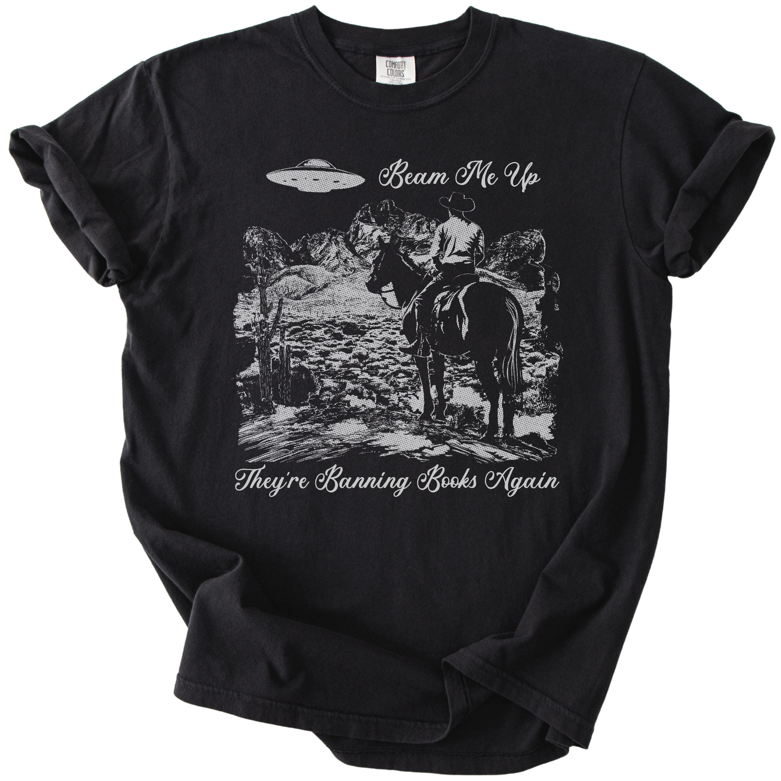 Beam Me Up They're Banning Books Again Tee