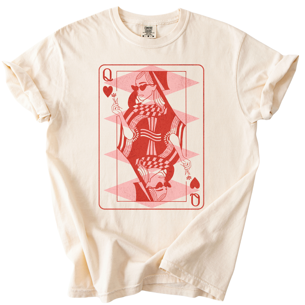 Subtle Fuck Trump Queen of Hearts Tee