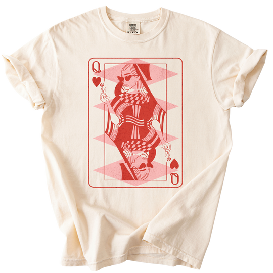 Subtle Fuck Trump Queen of Hearts Tee