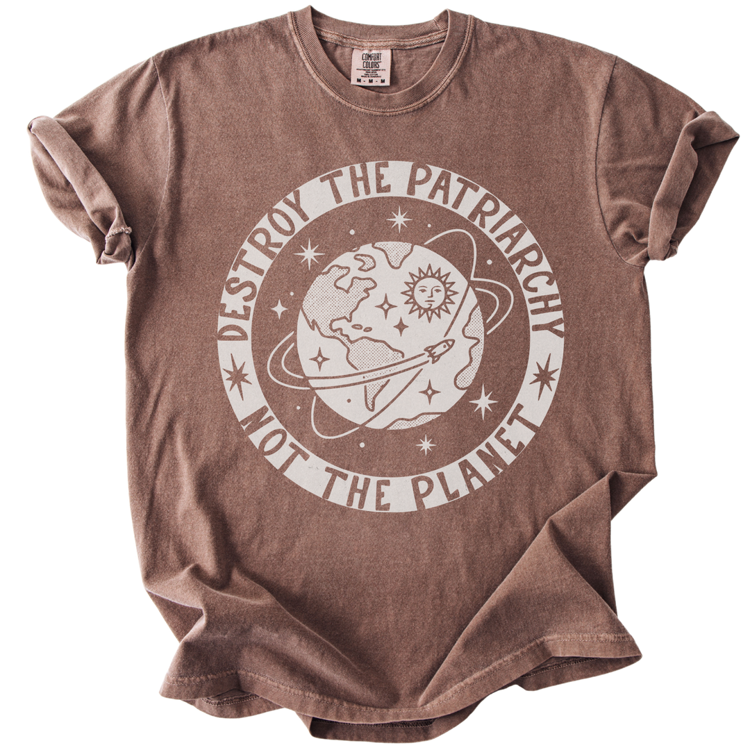 Destroy the Patriarchy Not The Planet Tee