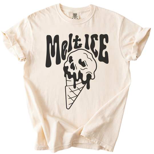 Melt Ice Ice Cream Skull Tee