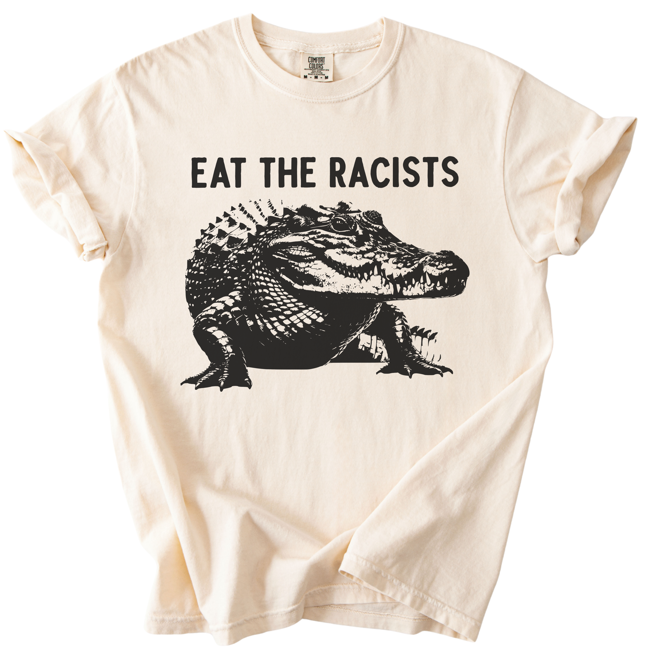 Eat The Racists Alligator Tee