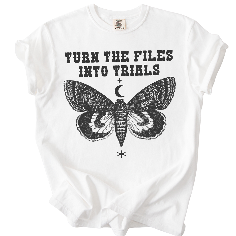 Turn The Files Into Trials Moth Tee