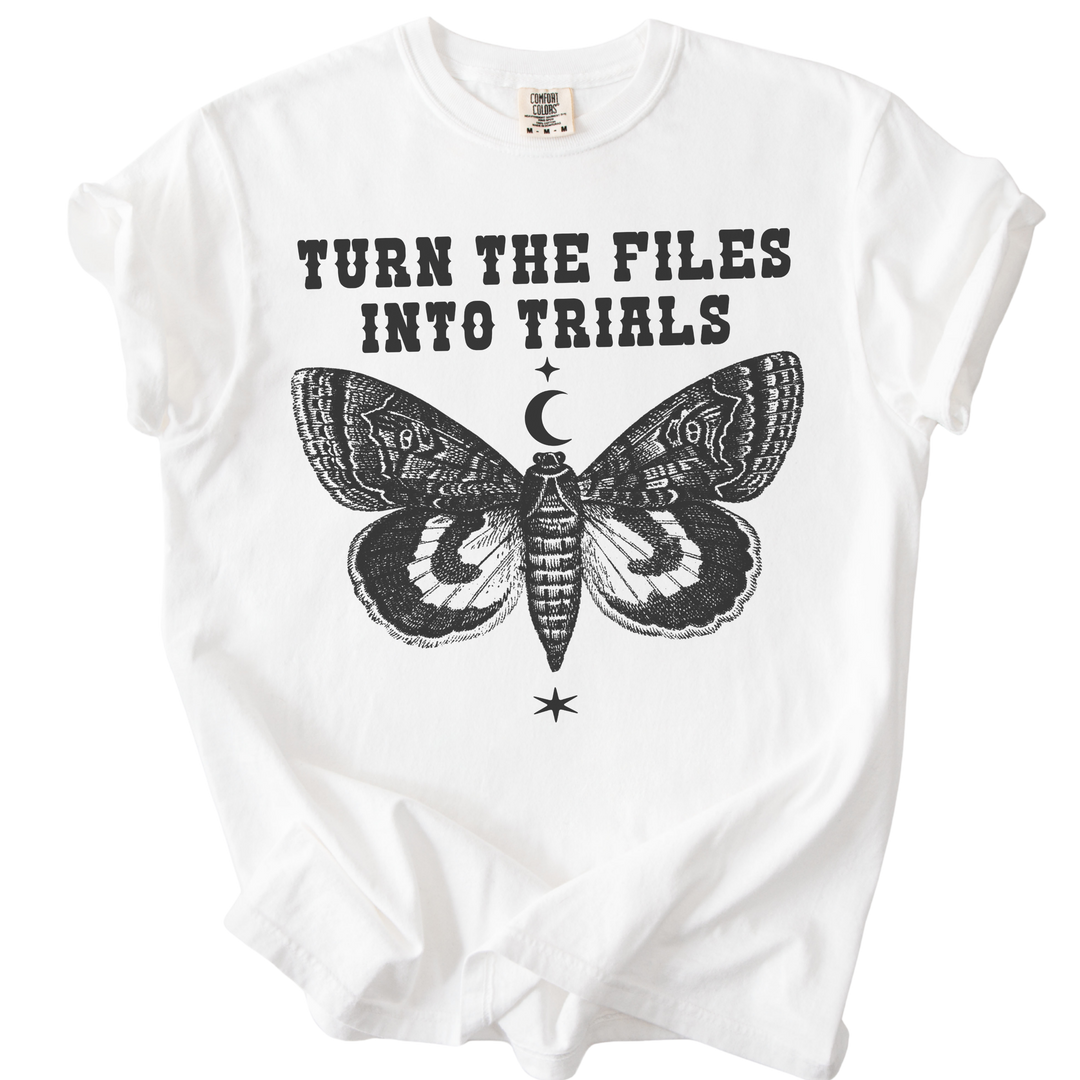 Turn The Files Into Trials Moth Tee