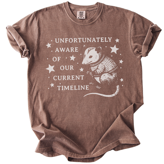 Unfortunately Aware of Our Current Timeline Tee