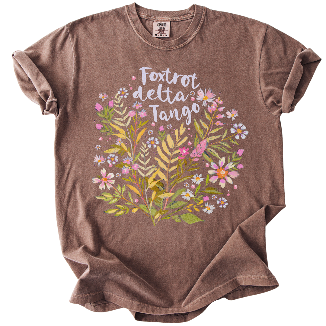 Floral Foxtrot Delta Tango Tee