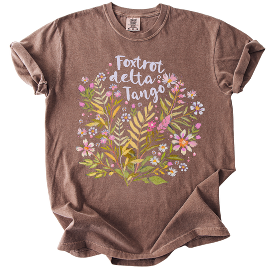 Floral Foxtrot Delta Tango Tee