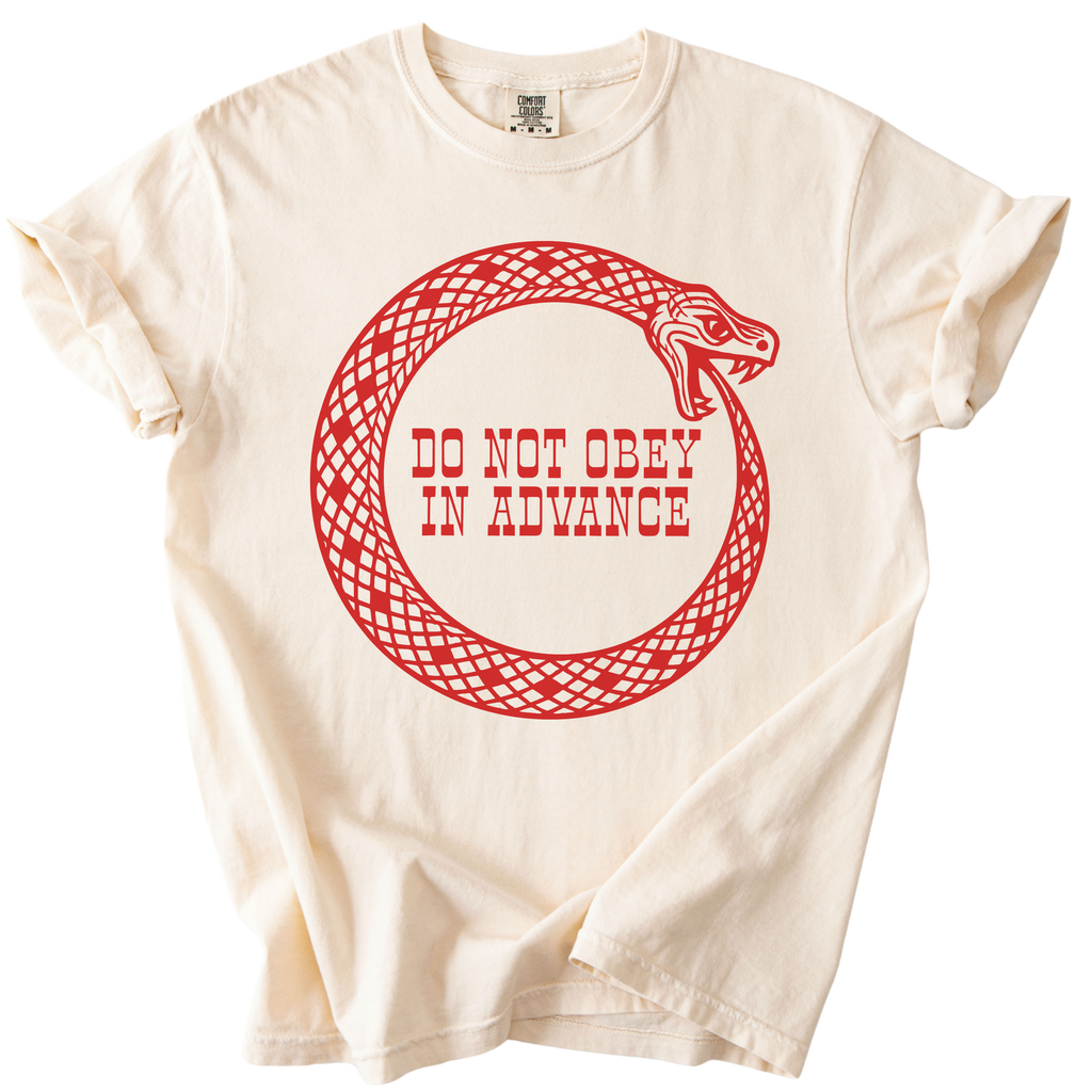 Do Not Obey in Advance Snake Tee