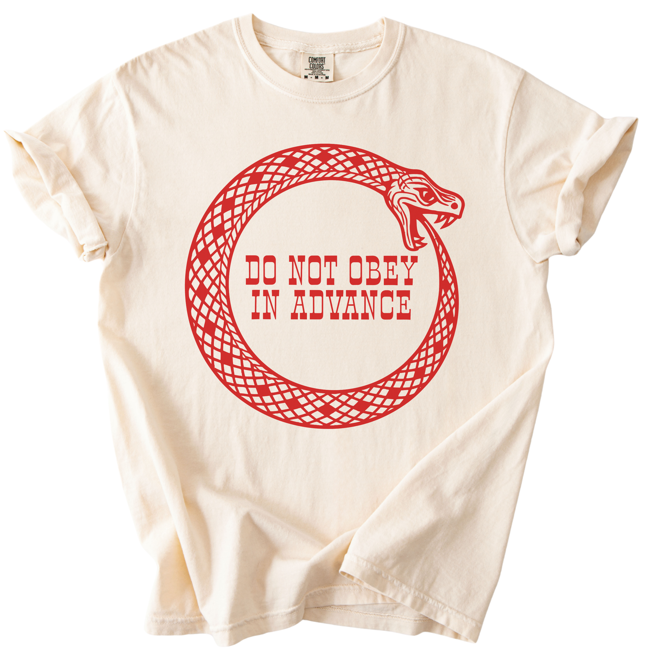 Do Not Obey in Advance Snake Tee