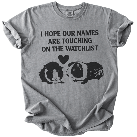 I Hope Our Names Are Touching On The Watchlist Tee