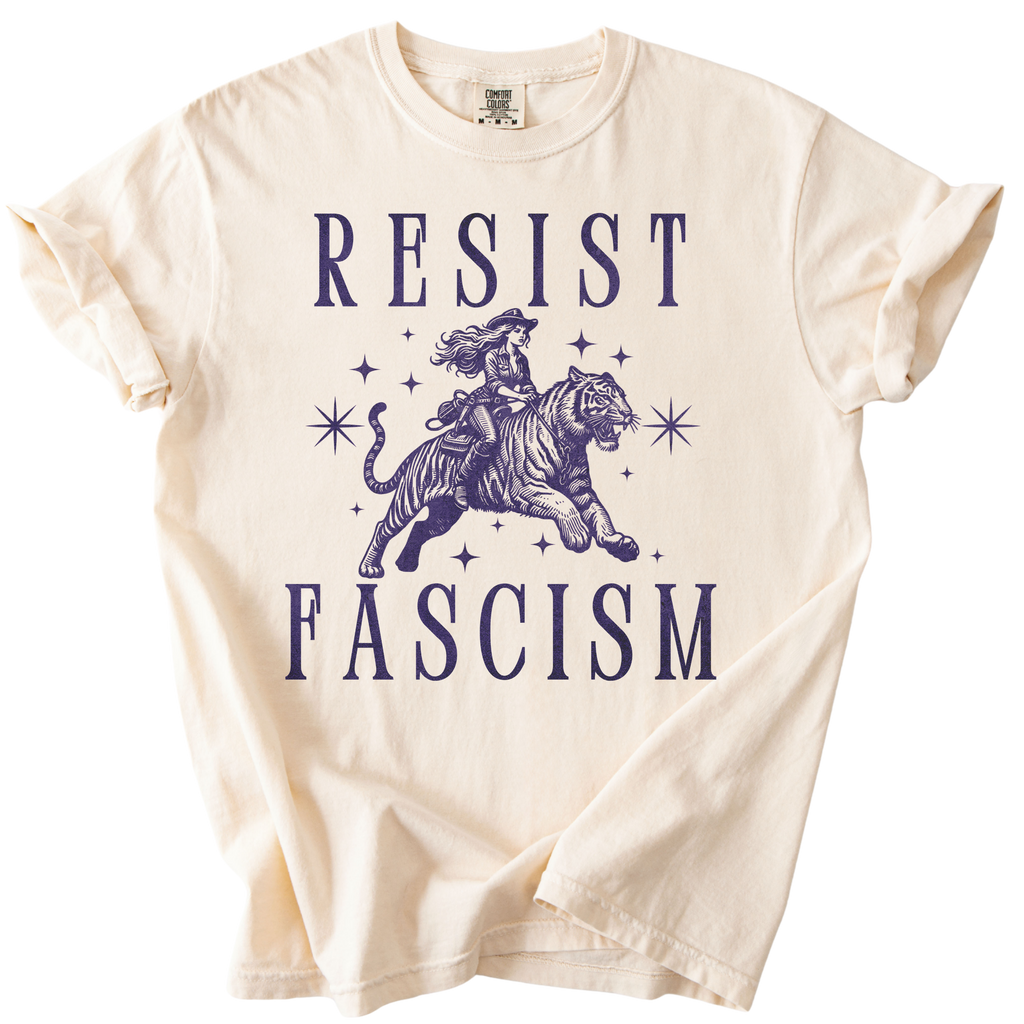 Resist Fascism Cowgirl Tee
