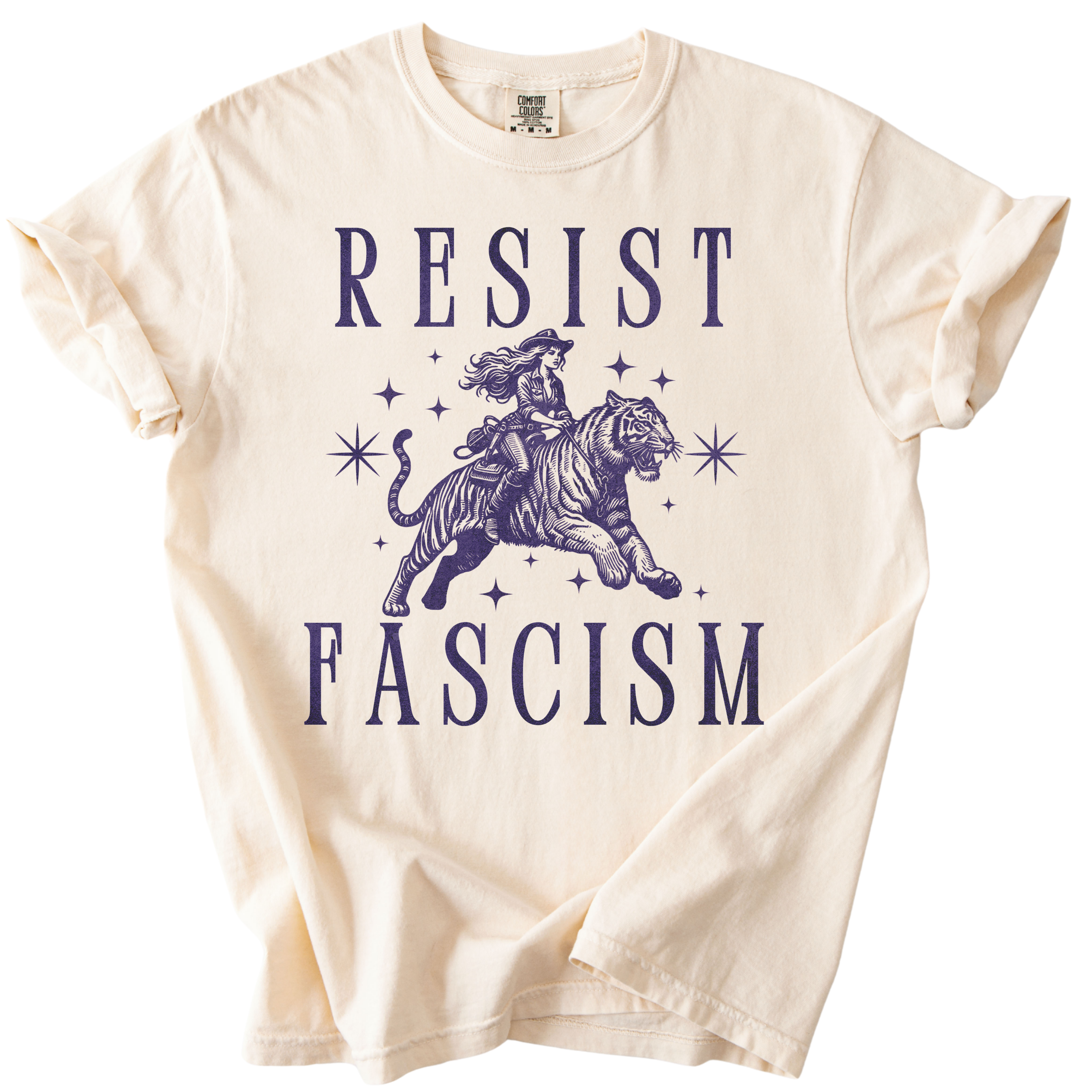 Resist Fascism Cowgirl Tee