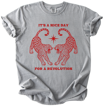Nice Day For A Revolution Vintage Dyed Tee