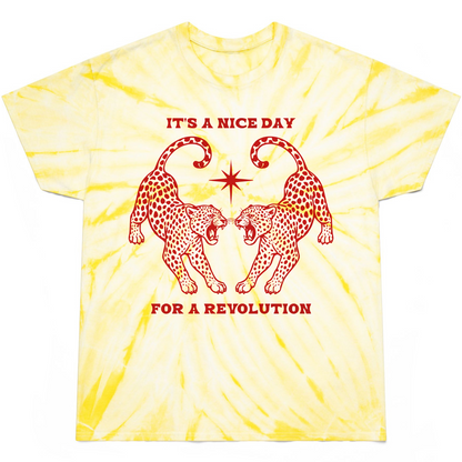 Nice Day For A Revolution Tie-Dye Tee