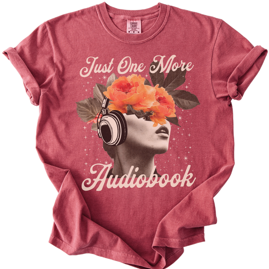 Just One More Audiobook Collage Tee