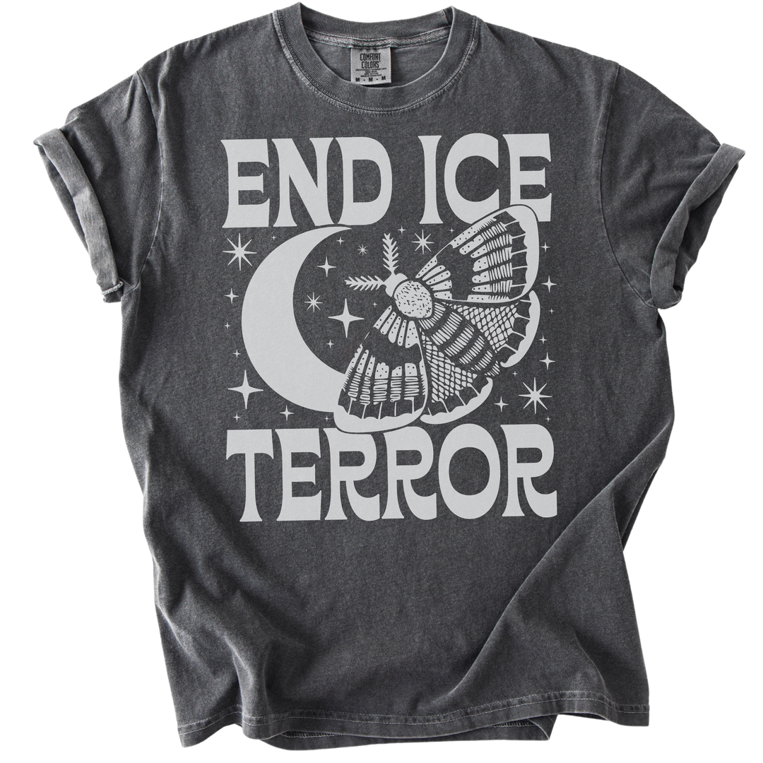 End ICE Terror Moth Moon Tee